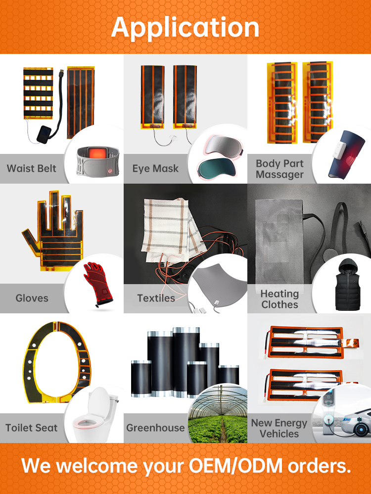 applications of polyimide graphene heating film