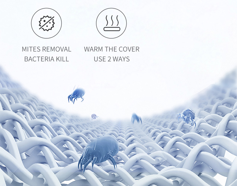 timed mite removal mode of graphene heating mattress pad