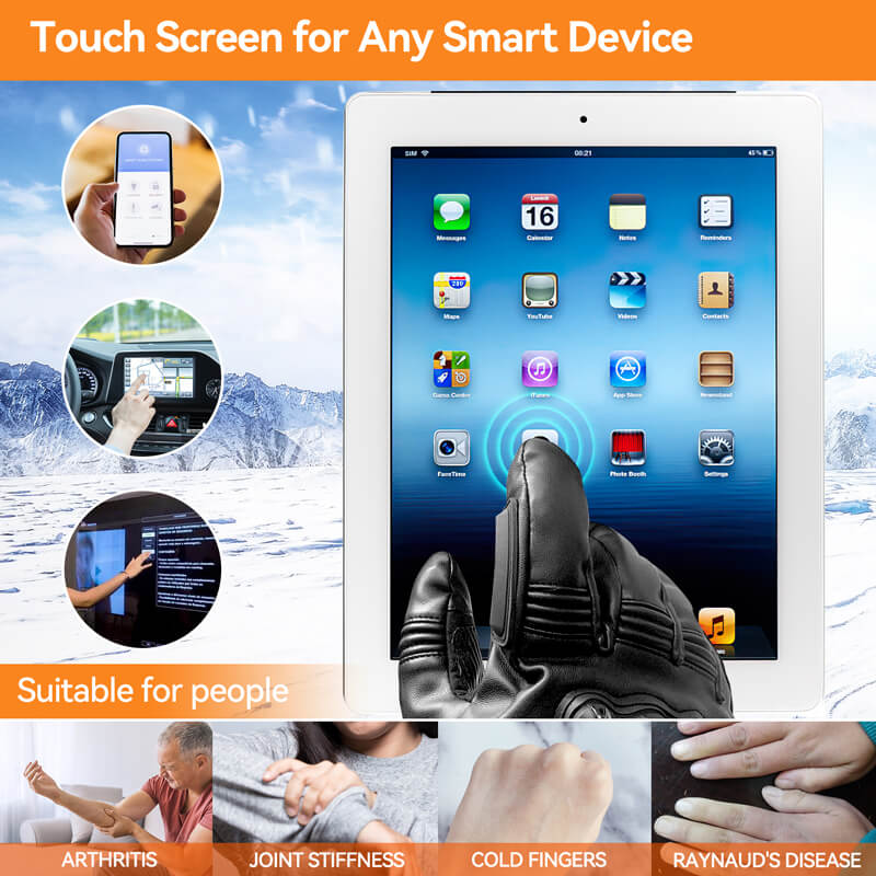 thermal gloves motorcycle Touch Screen for any smart device