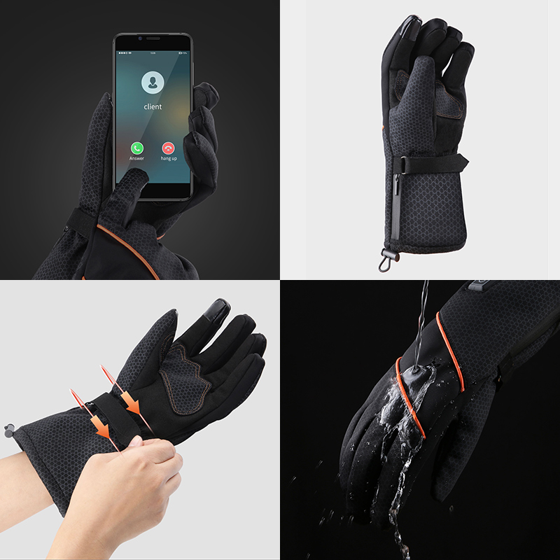 intelligent battery operated heated gloves