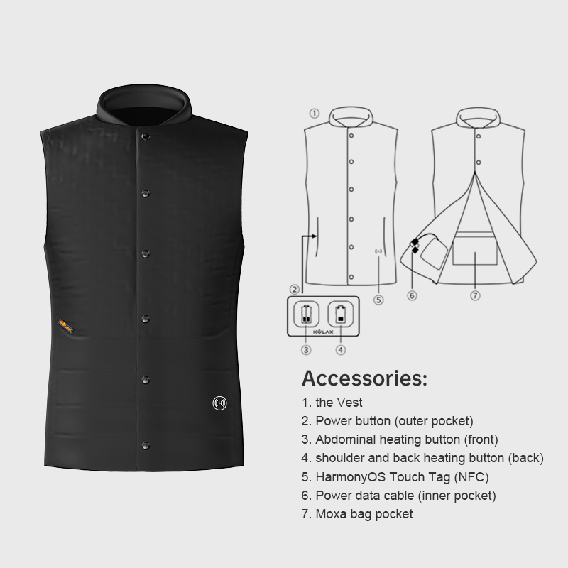graphene living smart heated vest