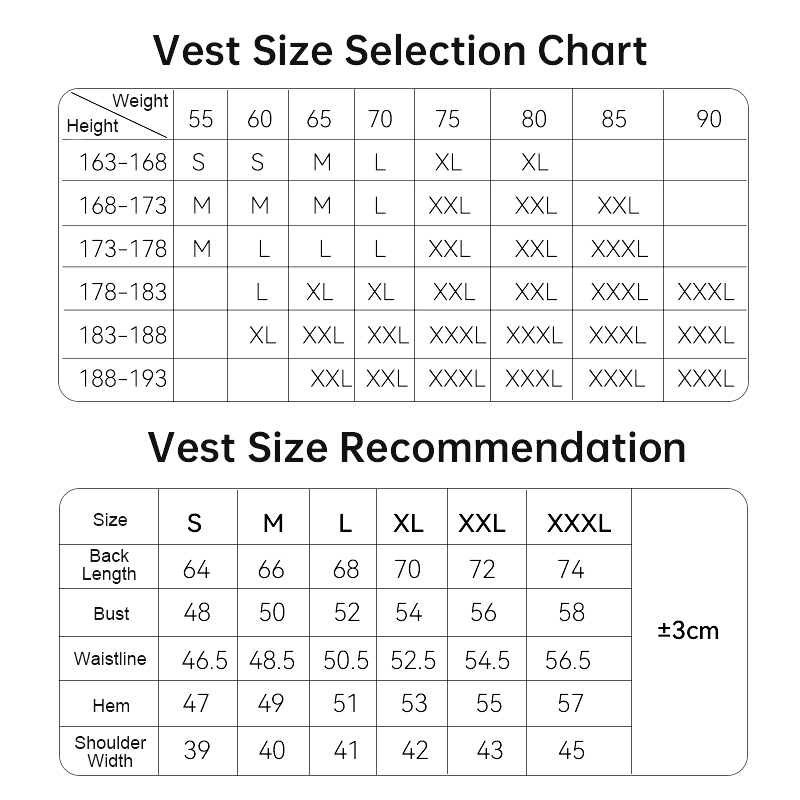 graphene usb electric heated vest