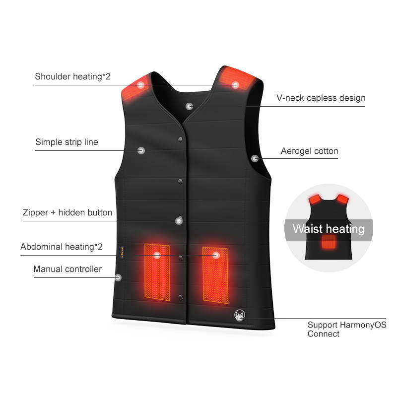 graphene electric heated thermal vest