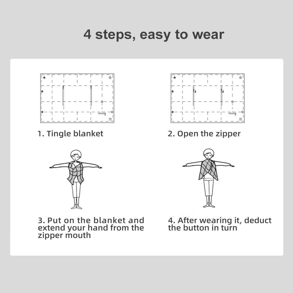 Four steps to teach you how to go from a graphene heated down blanket to a heated down vest