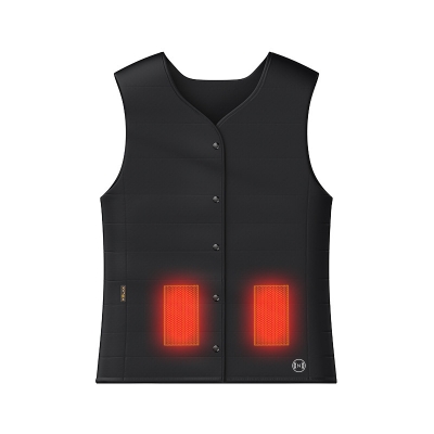 custom graphene simple smart far infrared heating vest with temperature control wholesale