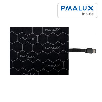 USB Electric Heating Pad PMALUX 3 Gears Waterproof Cloth for Outdoor Winter Household Use with Battery Power Source